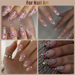 nooepc rhinestones used in 3D nail art for eye-catching nails