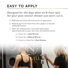 Norvell before and after comparison displaying natural bronze transformation results
