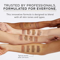 Norvell before and after face comparison illustrating natural sun-kissed glow result