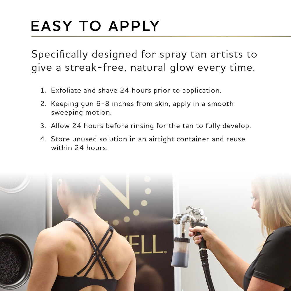 Model with beach-ready skin after Norvell Cosmo delivering natural glow