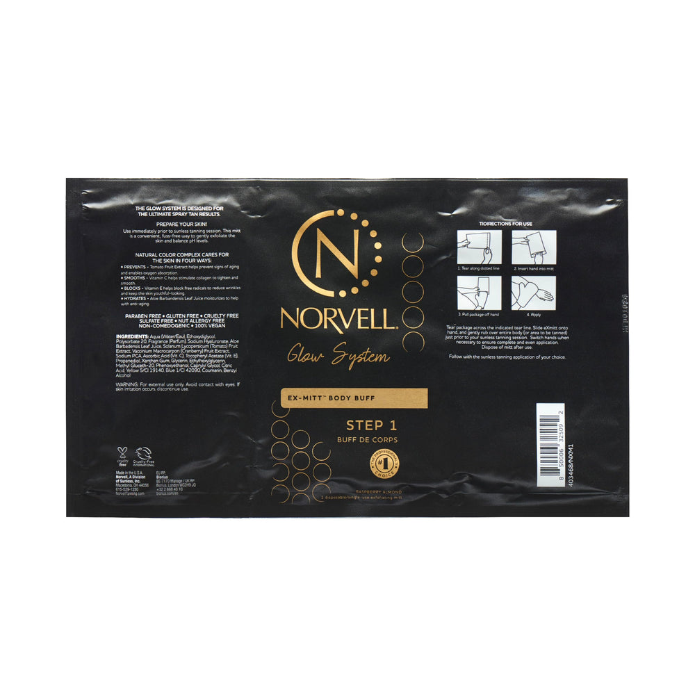 Norvell eXmitt staged on bathroom vanity showing travel-friendly use
