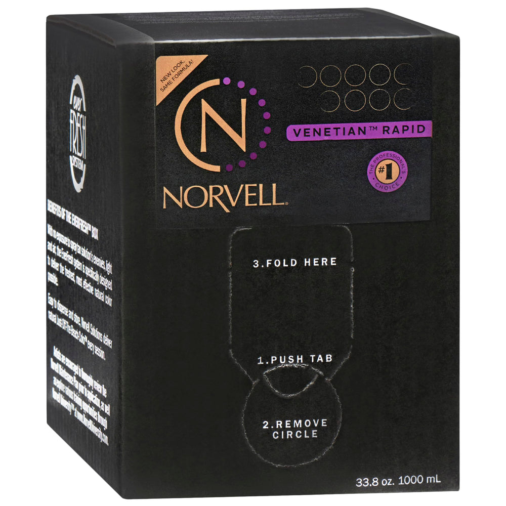Norvell front packaging showing 1 liter bottle and brand for professional use