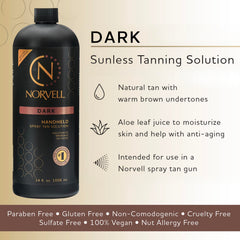 Norvell label close-up highlighting ingredients and clean-beauty claims for reassurance