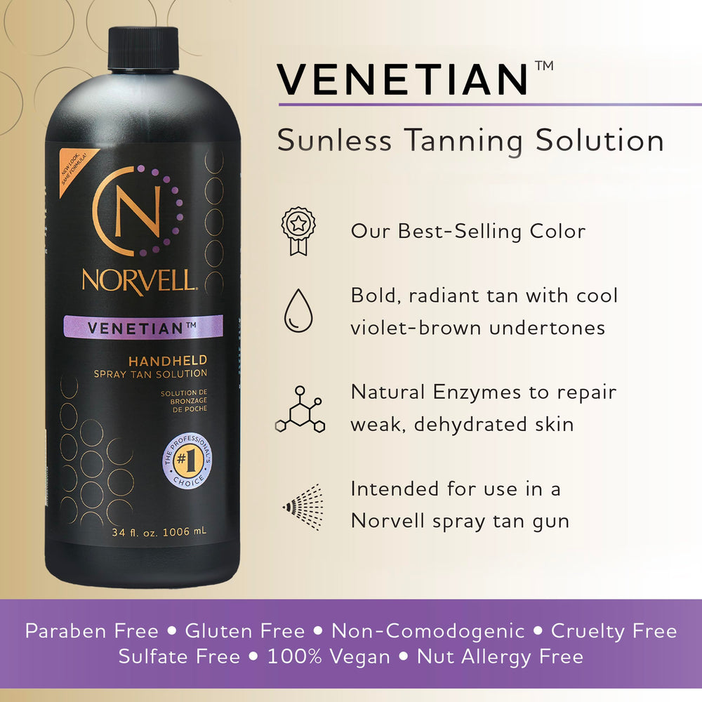 Norvell Venetian label closeup highlighting VIO-7 technology benefits