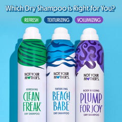 Not Your Mother's cans on bathroom counter creating quick styling convenience