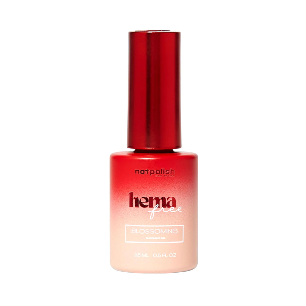 Notpolish Blossoming Gel front bottle showing glossy finish and quick cure benefits