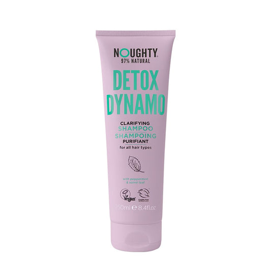 Noughty bottle front view showing label and clean-detox benefit