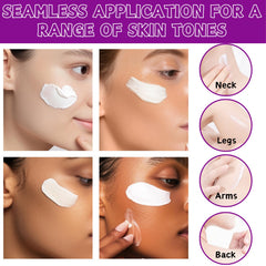 NovaCharm applied to cheek demonstrating lightweight finish and comfortable wear