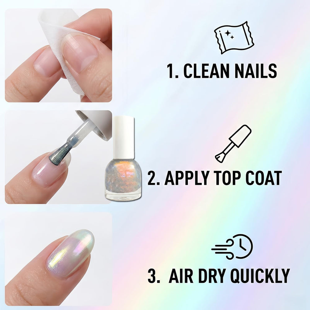NovaCharm bottle on vanity with props showing lifestyle use benefit: easy at-home manicure