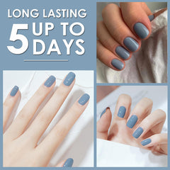 NovaCharm close-up of glossy polish texture highlighting high-shine, smooth finish on nails