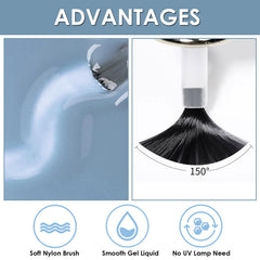 NovaCharm label close-up displaying ingredients and water-based formula transparency benefit