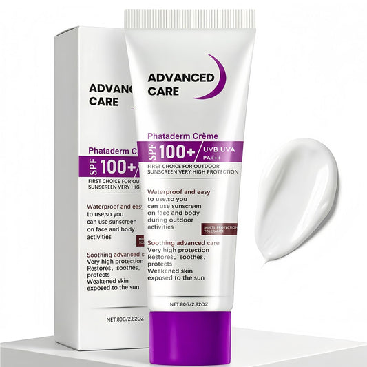 NovaCharm front tube image showing SPF100 protection and portable design
