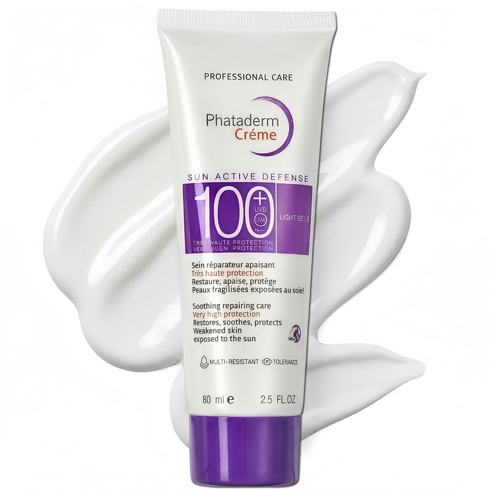NovaCharm front tube showing SPF 100 and travel size benefit