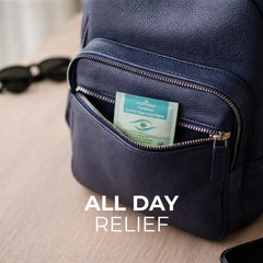 NOVEHA wipes in a purse during travel offering convenient refresh