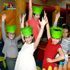 Novelty Place hand holding headband illustrating size and stretch-fit