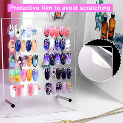 Noverlife boards in salon use displaying nail tips for easy client selection