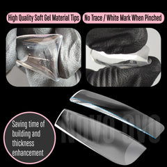 NOVO OVO open box displaying 14 sizes for precise nail matching