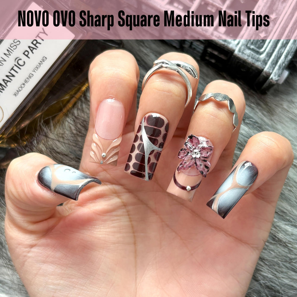 NOVO OVO press-on application in hand demonstrating easy use