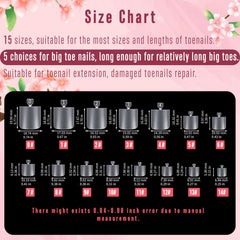 NOVO OVO full set spread showing 15 sizes and quantity