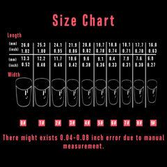 NOVO OVO size chart and pre-numbered tips for quick selection and accurate fit
