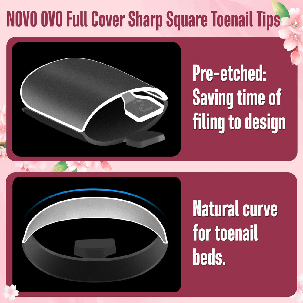 NOVO OVO close-up of sharp square toe edge for precise shape