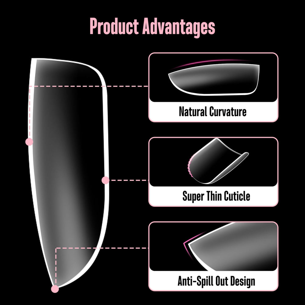 NOVO OVO comparison of square and rounded tip shapes offering easy styling options