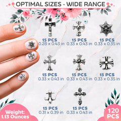 Novsix close-up texture of silver crosses highlighting reflective finish for shine
