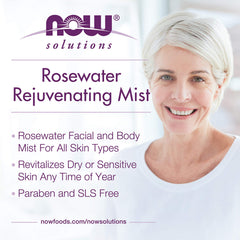 NOW Foods fine mist texture visible in air demonstrating lightweight hydration delivery