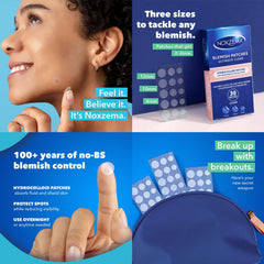 Tea tree leaves and vitamin B3 capsule next to Noxzema showing calming ingredients