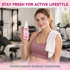 Nozerix bottle beside towel conveying post-workout convenience