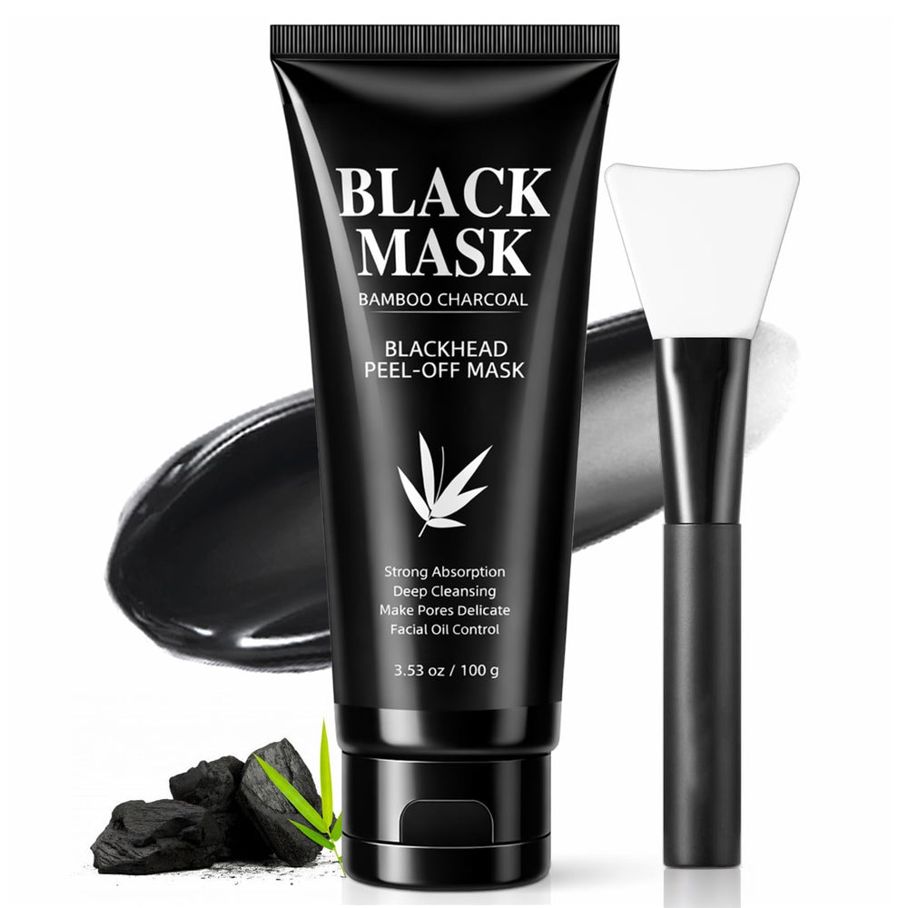 Nozerix front packaging showing charcoal mask and brush for clear pores