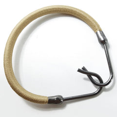 NSBELL bands beside ruler showing elastic length and travel-friendly benefit