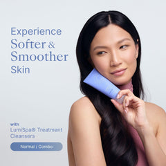 Nu Skin cleanser foam texture close-up demonstrating gentle, effective lather