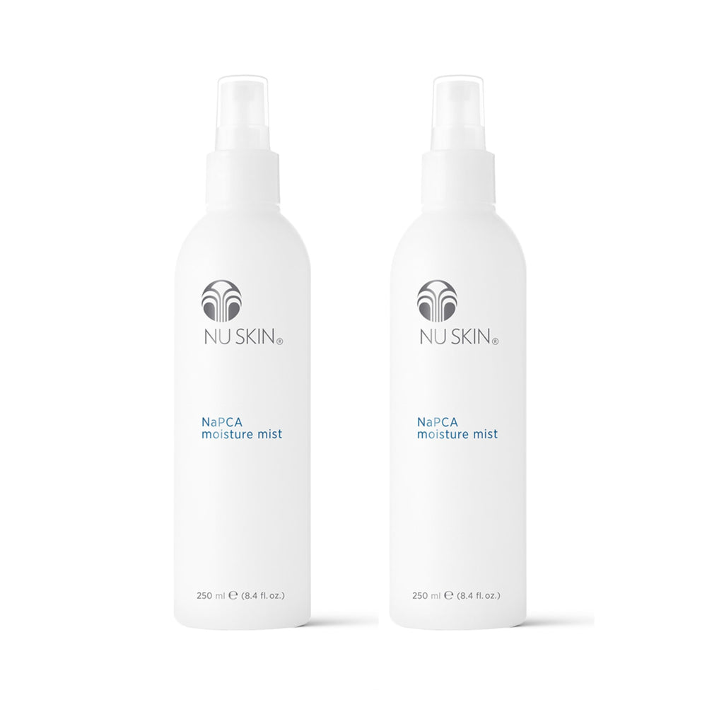 Nu Skin bottle front packaging showing branding and size benefit