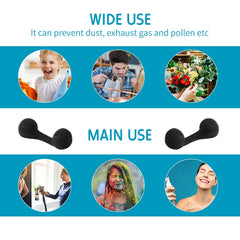 Nuanchu pack opened with labeled contents showing 30 single-use foam nasal filters