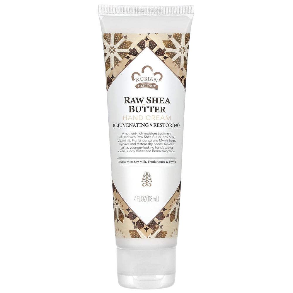 Nubian Heritage front packaging showing 4 oz tube and benefits