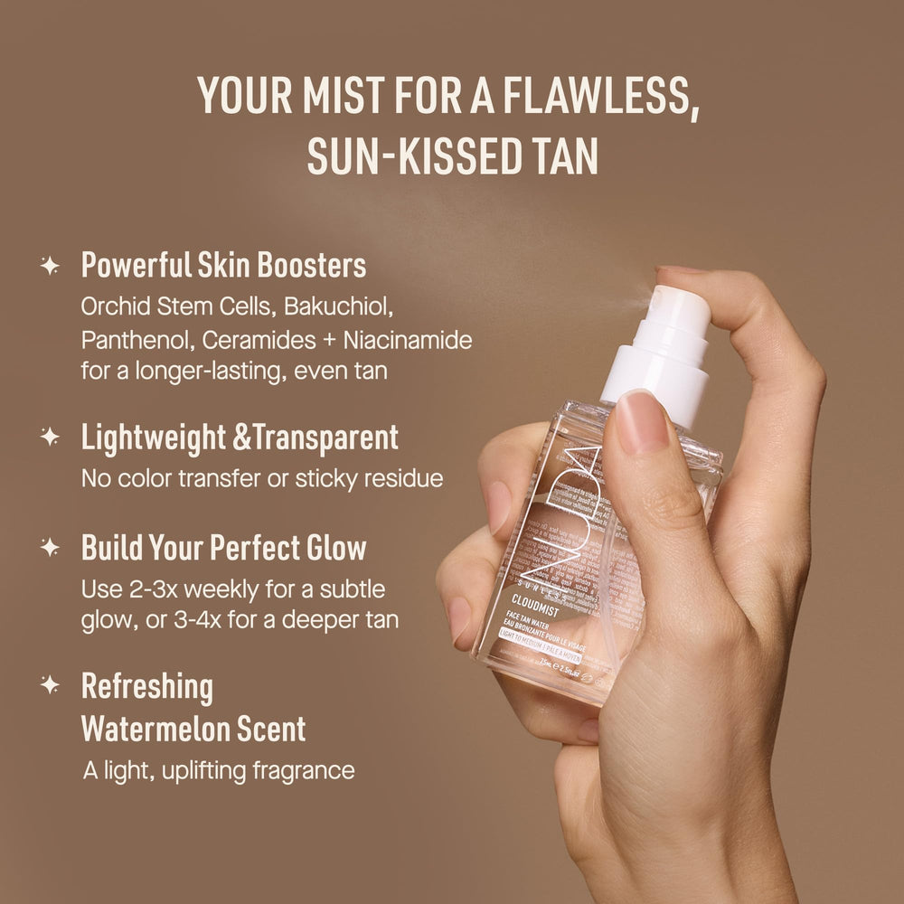 Nuda CloudMist clear liquid texture close-up showing lightweight finish
