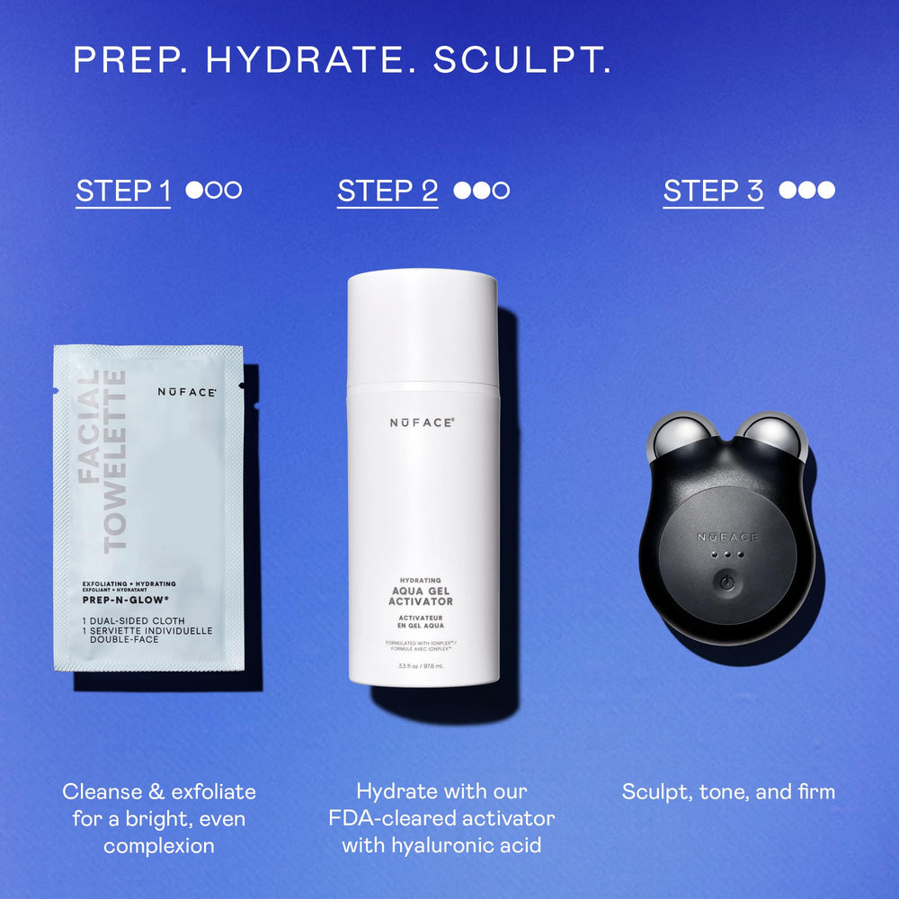 NuFACE close-up of soft smooth side demonstrating makeup removal and gentle cleansing