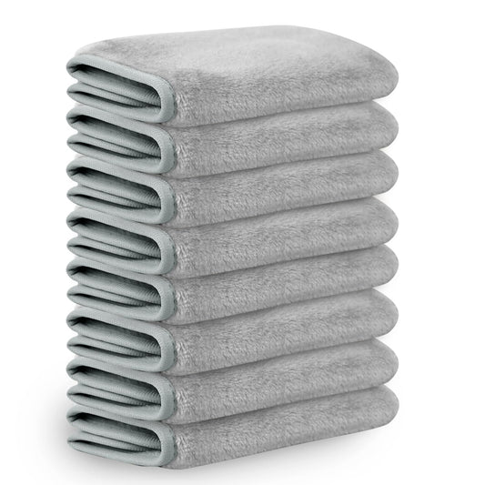 NUGILLA front pack view showing 8 reusable cloths and compact benefits