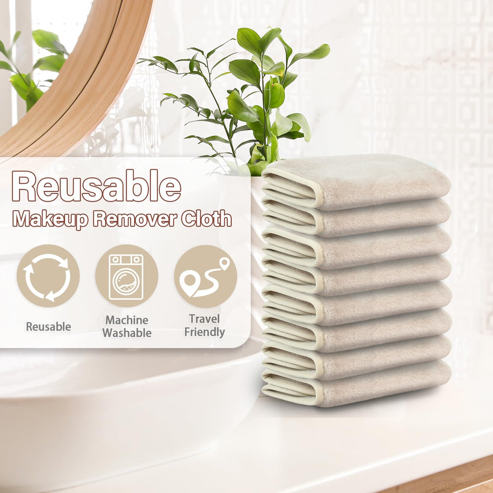 NUGILLA cloth removing makeup gently around eyes and reducing irritation