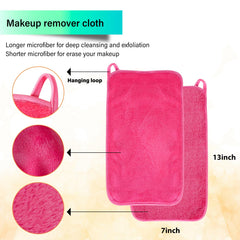 NUGILLA damp cloth removing makeup demonstrating effective water-only cleansing benefit