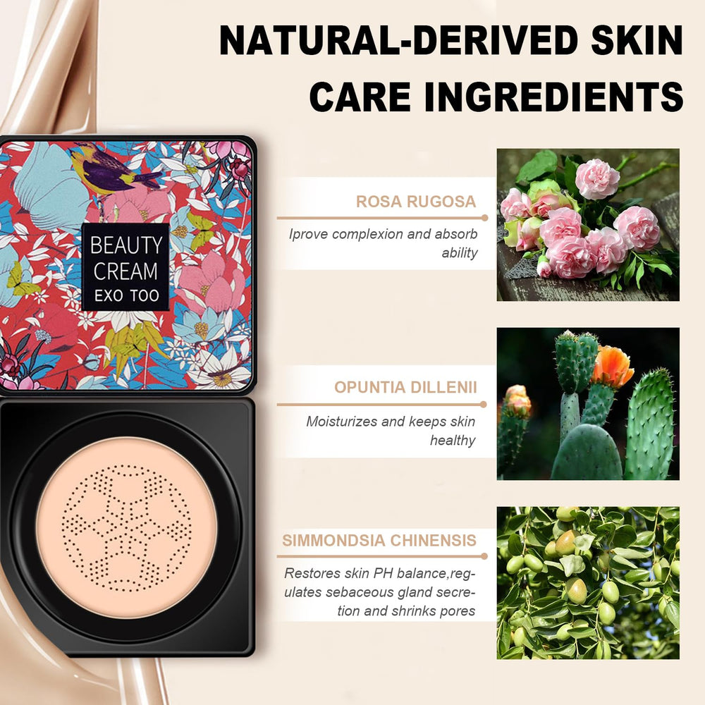 NUIBO before and after comparison showing pore-blurring finish