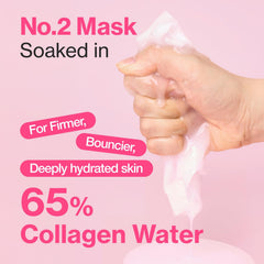 numbuzin ingredients display with rose PDRN and peptides delivering firmness