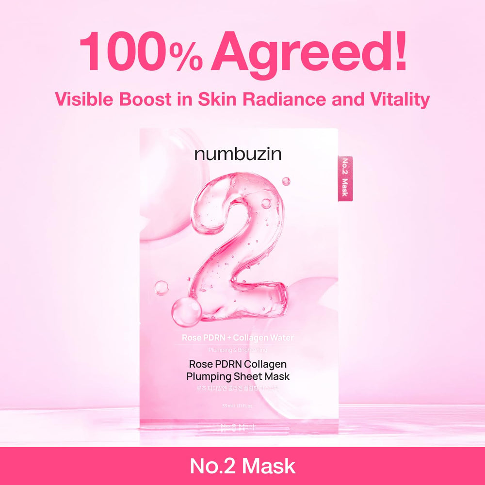 numbuzin mask applied on model highlighting fit and hydration effect