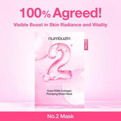 numbuzin mask applied on model highlighting fit and hydration effect