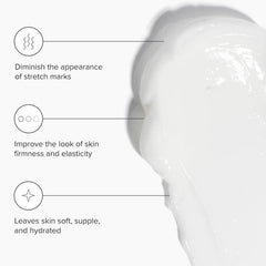 NureBe body lotion pumped onto forearm illustrating easy application