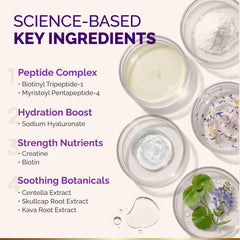 NUTRAHARMONY serum texture close-up showing lightweight, fast-absorbing benefit
