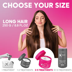 Nutree Professional being applied to hair demonstrating repair and frizz control