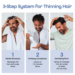 NUTRI-OX shampoo in hand during application showing easy dispensing