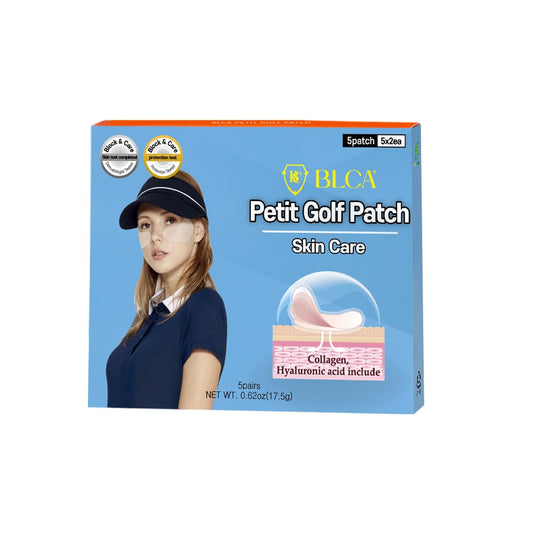 Nutriadvisor front packaging showing BLOCK&CARE golf patches and benefits